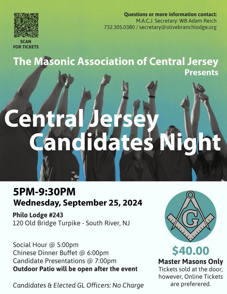 Central Jersey Candidates Night @ Philo Lodge #243